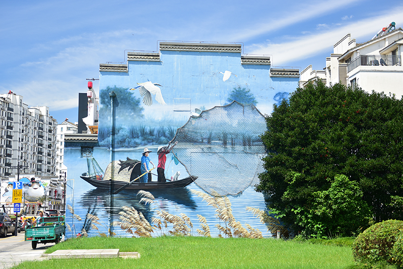 2020年8月2日拍攝的江蘇省張家港市永聯(lián)村。