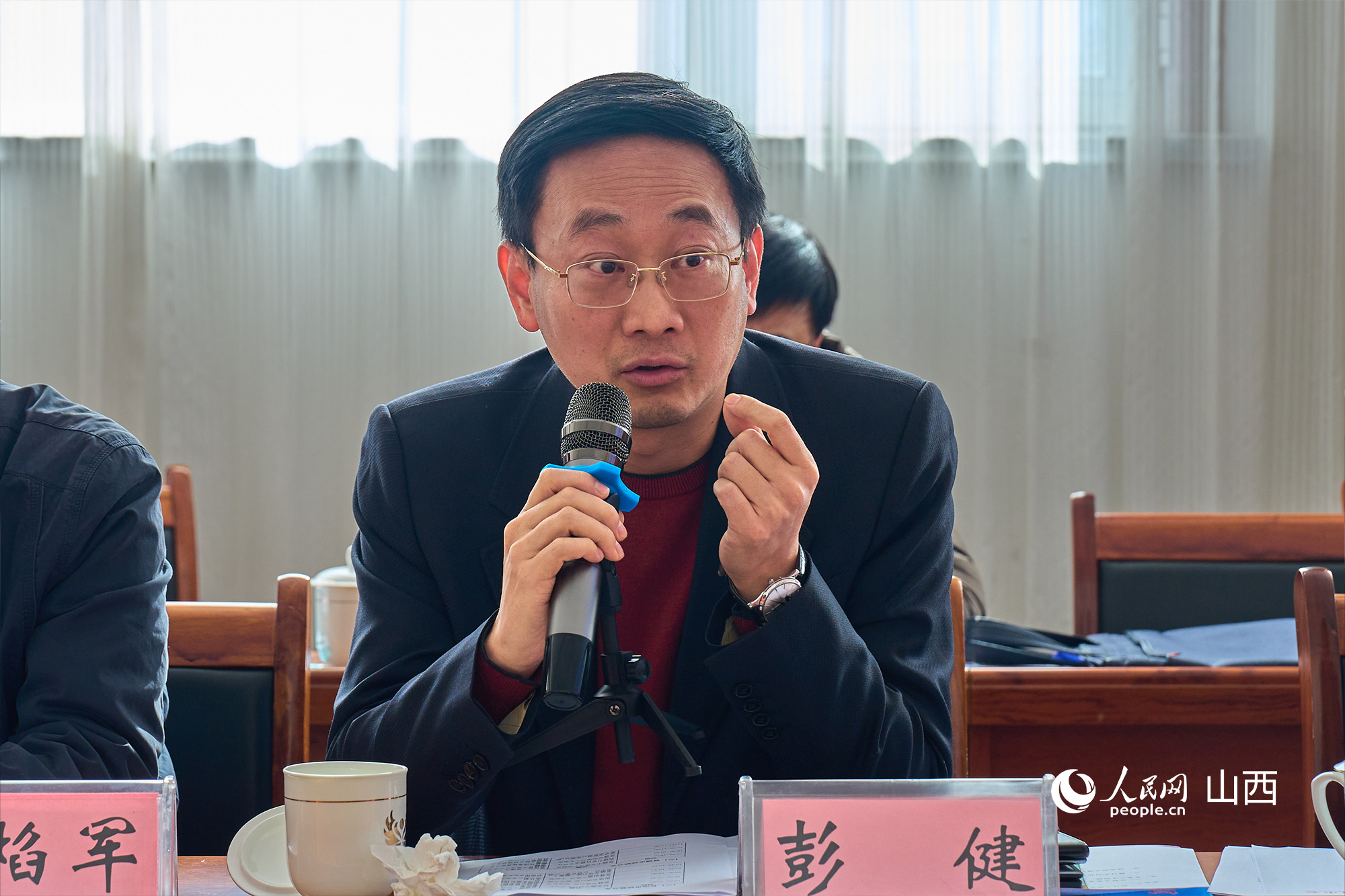 文化和旅游部文化和旅游研究基地（中國(guó)傳媒大學(xué)）主任彭健。人民網(wǎng) 張超寧攝